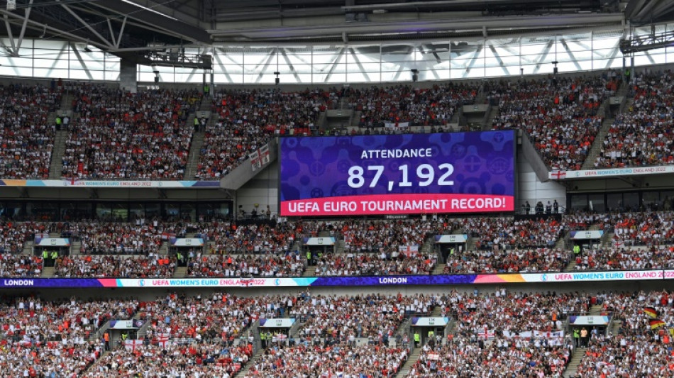 Euro féminin: la finale Angleterre-Allemagne bat le record d'affluence des hommes