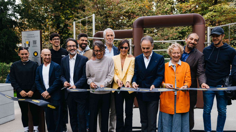 Technogym dona palestra a cielo aperto ai Giardini Montanelli