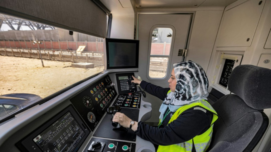 On track: Cairo metro employs Egypt's first women train drivers