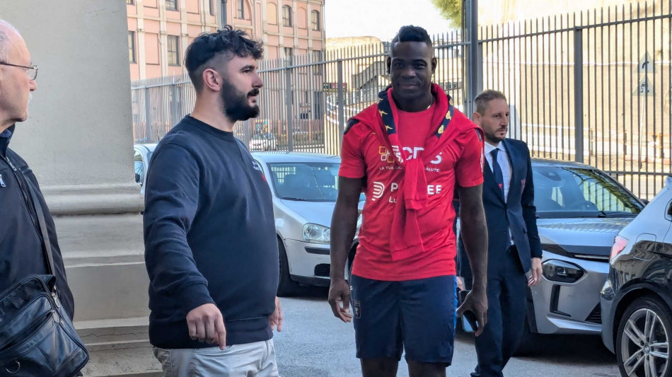 Balotelli a Genova,nel pomeriggio primo allenamento'sono carico'