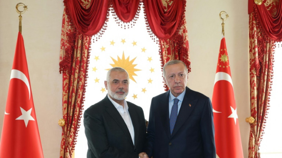 Erdogan appelle les Palestiniens "à l'unité" après sa rencontre avec Haniyeh