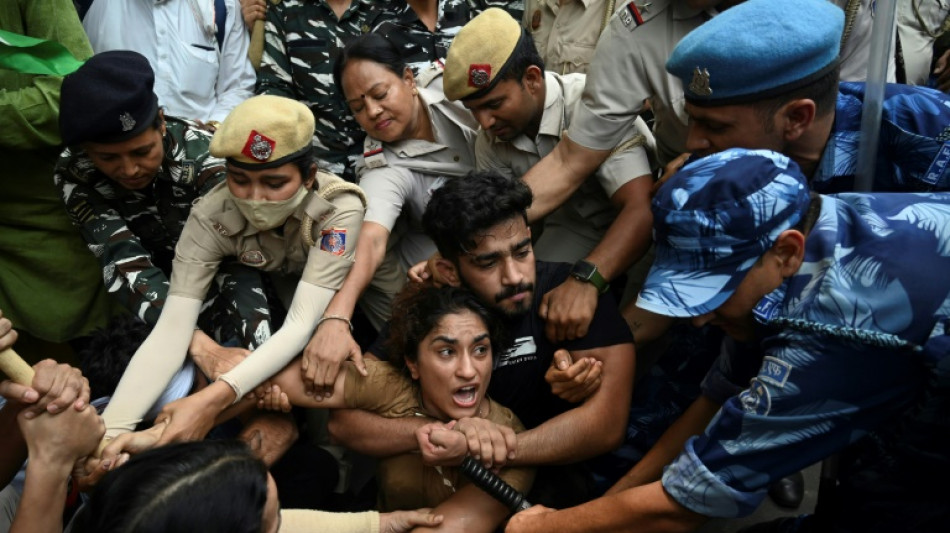 Indian police detain protesting wrestlers, clear site