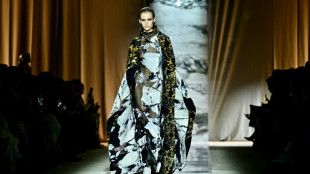 Animal prints turn to stone at Roberto Cavalli for Milan Fashion Week