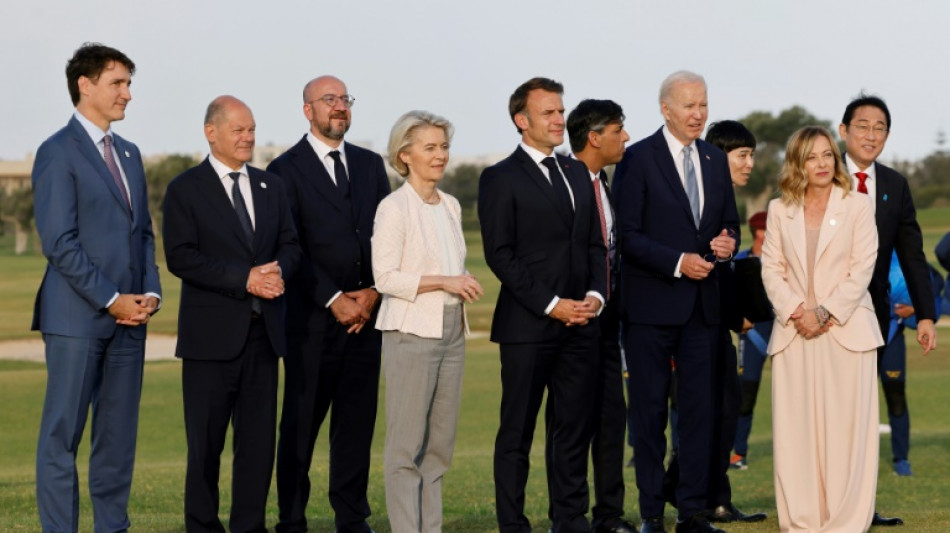 G7-Runde singt "Happy Birthday" zu Scholz' Geburtstag