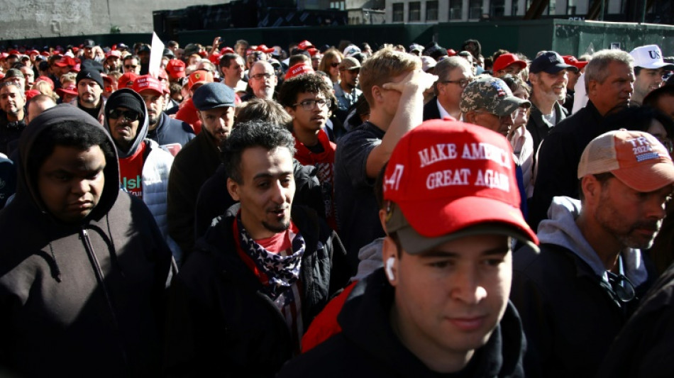 Trump leads New York rally as Harris targets grassroots  