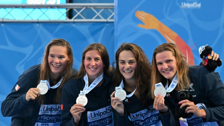 Euro de natation: doublé argenté de la France sur les relais 4x100 m 4 nages