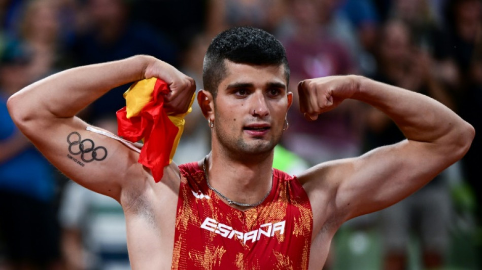 Atleta español Asier Martínez, campeón de Europa de los 110 m vallas