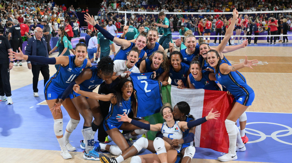 Italvolley di Velasco oro, e' 12/o Italia a Parigi