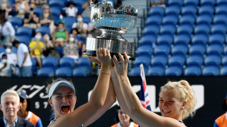 Krejcikova and Siniakova win Australian Open women's doubles