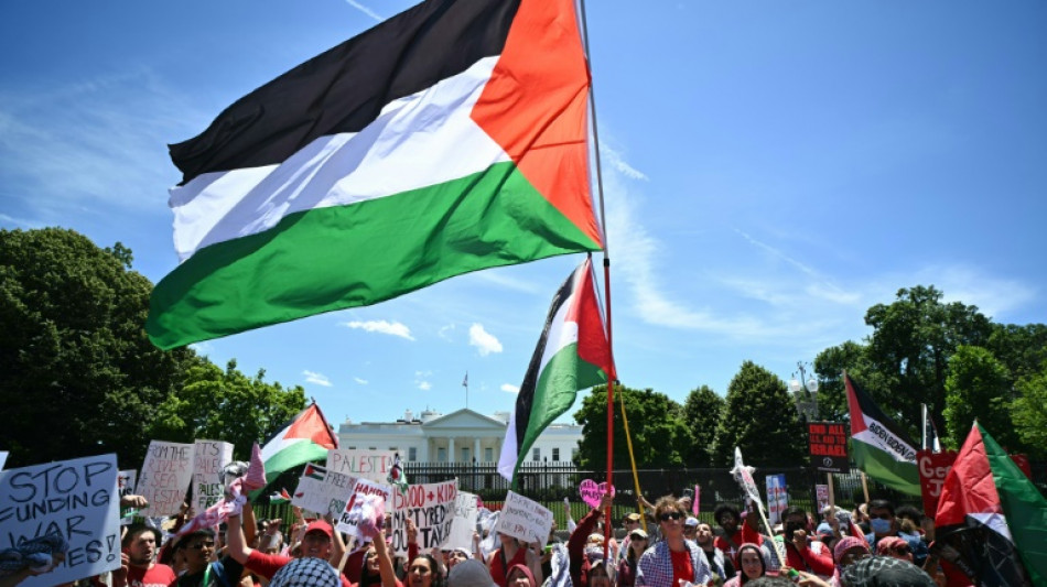 Miles de manifestantes propalestinos protestan en Washington contra las políticas de Biden