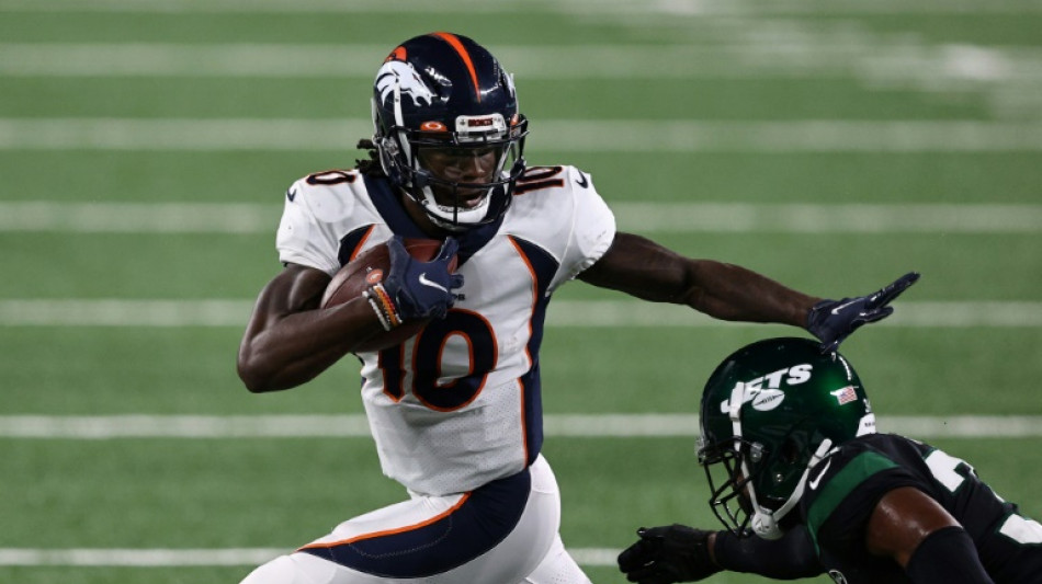 NFL Broncos receiver Jeudy arrested for criminal tampering