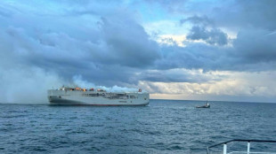 Car transport ship fire could 'burn for days' off Netherlands