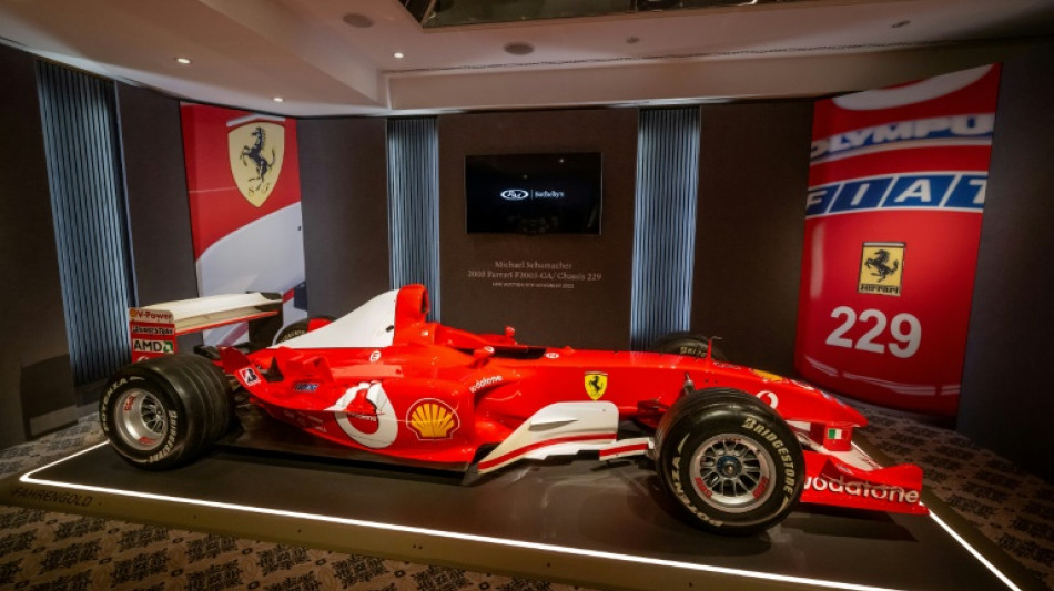 Schumacher Ferrari fetches record $13 mn at auction